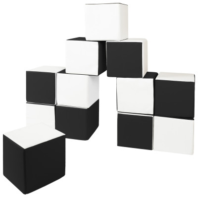 Lot de 12 blocs en mousse - Cubes Lot de 12 blocs en mousse - Cubes